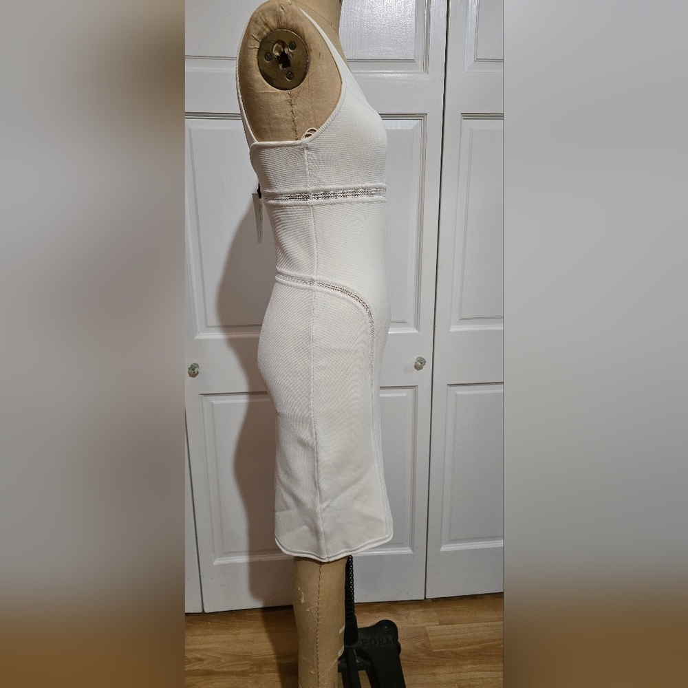 Ralph Rucci White Knit Dresd - Picture 2 of 7